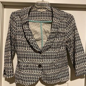 Cabi Black and White 3/4 sleeve jacket Size 10